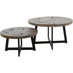 AnLi Style Salontafel set/2 grey mix