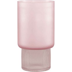 PTMD Kandis Ronde Vaas - H25,5 x Ø14 cm - Glas - Roze