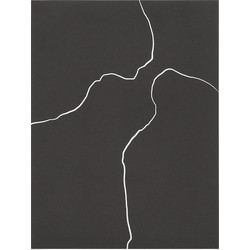 Kave Home - Keilani vel zwart papier 21 x 28 cm