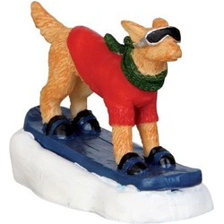 Snowboarding dog - LEMAX