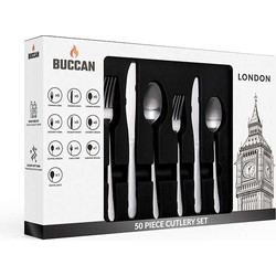 Buccan - Bestekset - London - 50 delig - Zilver