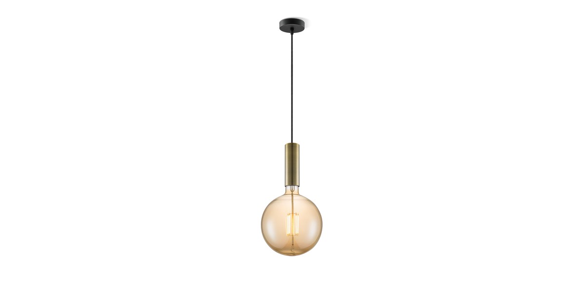 Home sweet home hanglamp Saga brons Globe g180 - amber