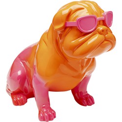 Decofiguur Fashion Dog Orange 17cm