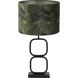 Tafellamp Lutika/Amazone - Zwart/Groen - Ø30x67cm