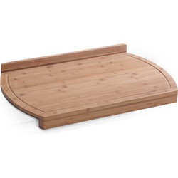 Rechthoekige bamboe houten snij/serveerplank 58 cm - Snijplanken