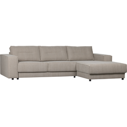 Basiclabel Randy Chaise Longue Rechts  - Katoen - Zand - 81x295x95/177