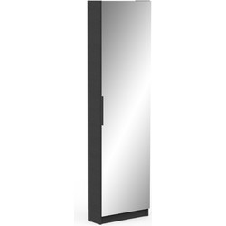 Schoenenkast 1 Deur Spiegel L50 cm - Zapatero