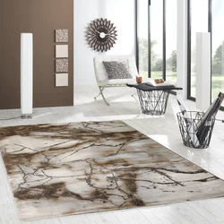 Carrara Modern Bruin Beige Grijs vloerkleed - Marmer Design - 160 X 230 CM