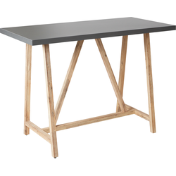TALAMONE - Tuintafel - Lichthout/Grijs - 140 x 70 cm - Vezelcement