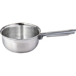 Alpina steelpan - 1,4L - zilver - RVS - 16 cm - sauspan juspan - Steelpannen