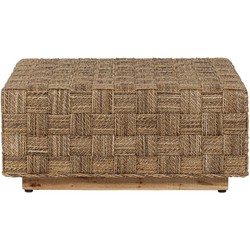 MUST Living Coffee table Chess Board square,33x70x70 cm, natural abaca