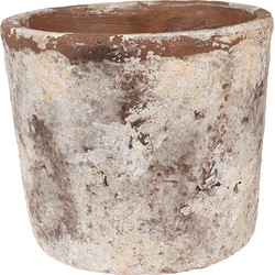 Clayre & Eef Bloempot Ø 16x14 cm Beige Terracotta