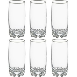 Secret de Gourmet Longdrink glazen - 6x stuks - 380 ml - Drinkglazen - Longdrinkglazen