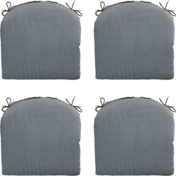 Madison -  Zitkussen Rib grey - Ca. 46x48 cm - Set van 4
