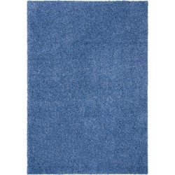 Safavieh Shaggy Indoor Geweven Vloerkleed, Primo Shag Collectie, PRM300, in Blauw, 122 X 183 cm