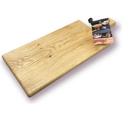 De smikkelplank rustiek eikenhouten serveerplank 50cm FSC - Vlot