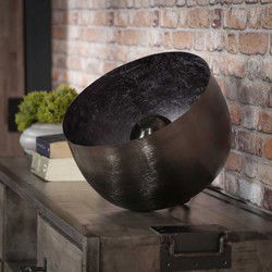 Tafellamp 1-Lichts - Rond - Zwart - Ø36cm - Lamp Basket