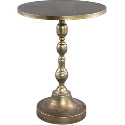 PTMD Bijzettafel Jacob - 50x50x66 cm - Ijzer - Goud