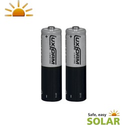 Luxform Oplaadbare Solar Batterij AA 2stuks