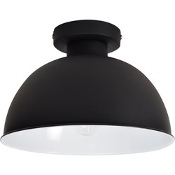 Plafondlamp industrial Ø30 cm Vintage black