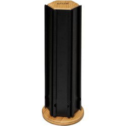 5Five Koffie cup/capsule houder - hout/metaal - zwart - 60 cups - Koffiecuphouders