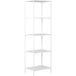 Boekenkast Wit Metaal - 4 planken - 51x36x170cm - Vita