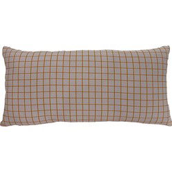 Present Time - Sierkussen Cuadro Rectangle - Soft pink & orange
