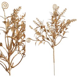 PTMD Leaves Plant Divers Kunsttak - 14 x 12 x 25 cm - Goud
