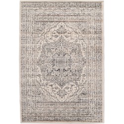 Vercai Rugs Florence Collectie - Laagpolig Vloerkleed - Polypropyleen - Ivoor - 80x150 cm