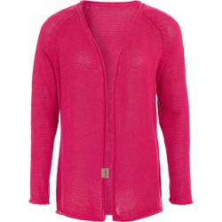 Knit Factory Jasmin Kort Gebreid Vest - Fuchsia - 36/38