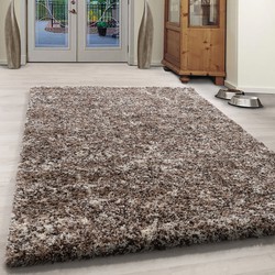 Tapijtenloods Rainbow Soft Shaggy Hoogpolig Vloerkleed Beige- 140x200 CM