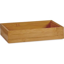 Kast/lade/make-up sorteer organizer bamboe hout bakje 23 x 15 x 5 cm - Make-up dozen