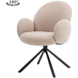 Tower living Imola swivel armchair - fabric Ascot 12 Beige