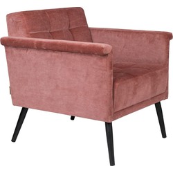 Fauteuil Sir William Vintage pink 75 x 71 x 73