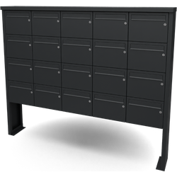 Multibox brievenbus 5 breed 4 hoog zwart