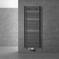 Badkamerradiator Sahara 600 x 1500 mm antraciet recht + middenaansluiting