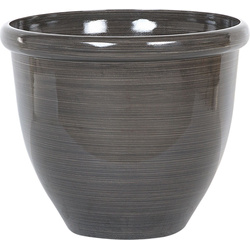 TESALIA - Plantenbak - Donkerbruin - 44 cm - Polyresin