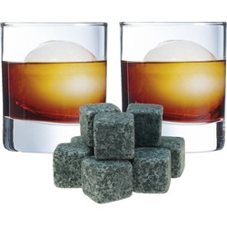 Arcoroc whiskyglazen - set 6x stuks 310 ml - 9x whisky stenen - Whiskeyglazen