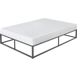 ML-Design metalen bed zwart, 200x140 cm, gemaakt van stalen frame