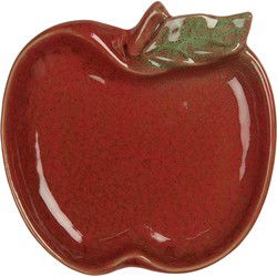 Clayre & Eef Decoratie schaal Appel Rood Keramiek