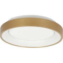 Steinhauer plafonniere Ringlede - goud - metaal - 28 cm - ingebouwde LED-module - 3690GO