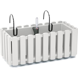 Prosperplast Plantenbak - kunststof - 38 cm - wit - Plantenpotten
