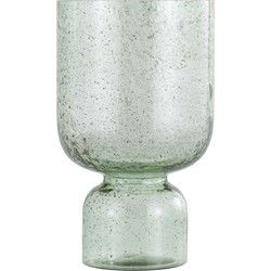 PTMD Windlicht Laurynn - 18x18x30 cm - Glas - Groen
