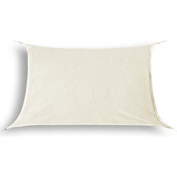 hanSe® Schaduwdoek Rechthoek Waterafstotend 3x4 m Zonnedoek Creme