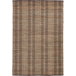 Kave Home - Bruin tapijt Sinta van jute jacquard 200 x 300 cm