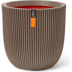 Pot bol Groove NL 54x52 warm Taupe bloempot