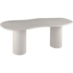 Eettafel Beige - Organisch - 200x96x76cm - Maranola