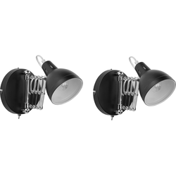 Beliani HARRINGTON - Muurlamp-Zwart-Staal