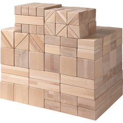 Van Dijk Toys Van Dijk Toys Haagse blokkenset / houten blokken set 10cm (Kinderopvang kwaliteit)