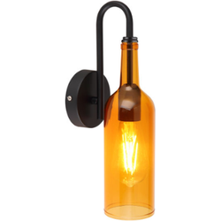 Wandlamp glas in flesoptiek | Oranje | E27 | Restaurantverlichting | Bedrijvenverlichting